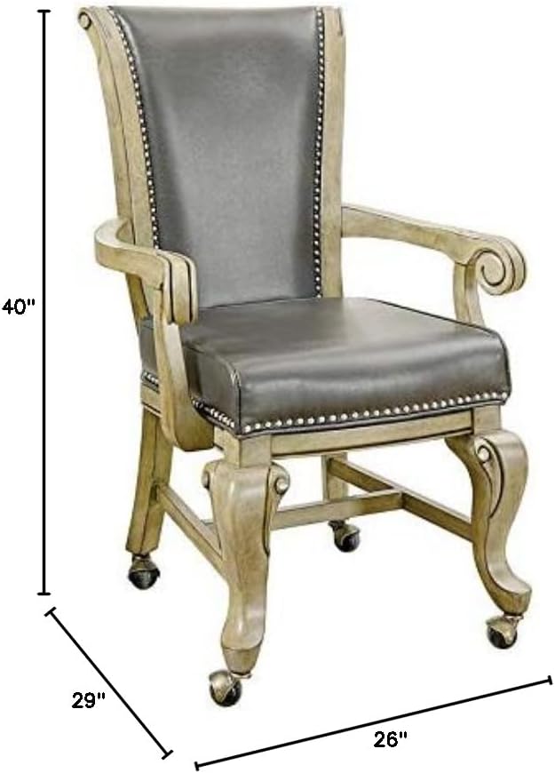 Furniture of America Enschede Faux Leather Gaming Chair in Gray (Set of 2)