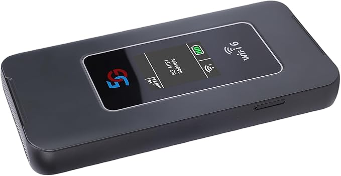 Ultra Fast WiFi 6 Portable Router 5G Mobile Hotspot 8000mAh Battery IP67 Rugged Design Hotspot Travel Business with Global Use Ideal for Travel Business &amp