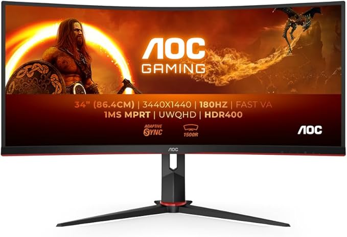 AOC Gaming CU34G2XP/BK skaerm - WLED -