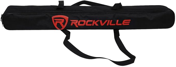 Rockville Wired Pro MIc Kit 1 - High-End Metal Microphone+Mic Stand+Carry Bag+Cable Black