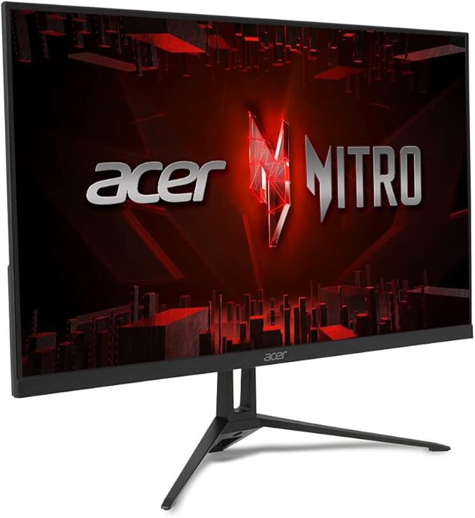 acer Nitro 27 Inch Full HD 1920 x 1080 IPS Gaming Monitor | AMD FreeSync Premium | 200Hz Refresh | Up to 0.1ms | Tilt | One Display Port 1.2 &amp One HDMI 2.0 | KG273 X1bmipx