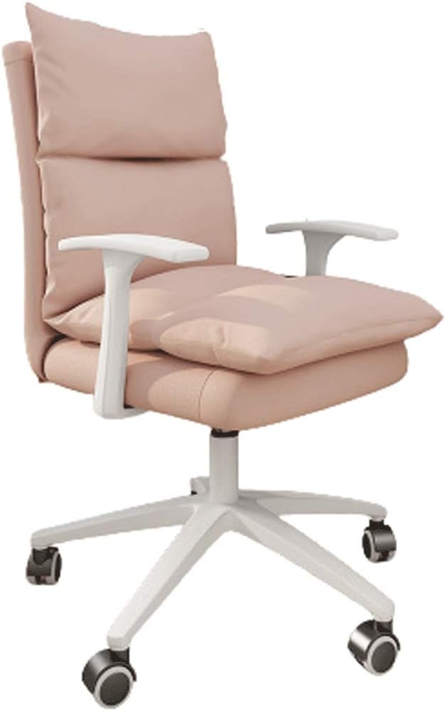 YYDS Chair Cute Girls Gaming Chair Computer Office Chair with Nylon Feet Ergonomic Racing Chair Desk Chair for Home and Office Ergonomically (Size : Khaki)