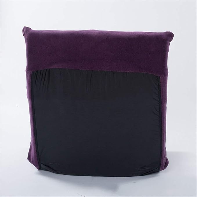 Living Room Chair Cushions Lazy Sofa Floor Chair Foldable Adjustable Home Office Backrest Comfortable for Relaxing Gaming Lounging (Color : Purple Size : 56 15 106cm)