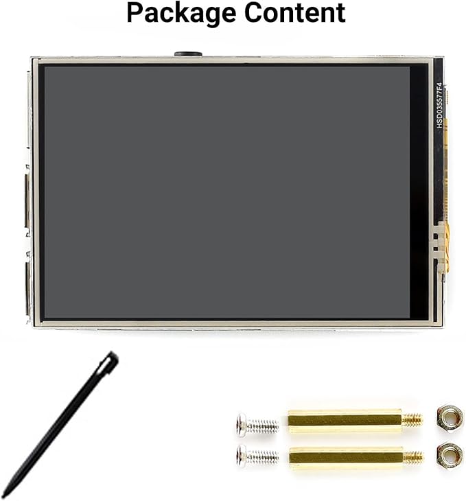 waveshare 3.5inch Resistive Touch Display Compatible with Raspberry Pi 5/4B/3B/Zero/Zero W/Zero 2W/Pico/Pico W/Pico WH 480×320 125MHz High-Speed SPI