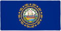 New Hampshire State Flag Large Gaming Mouse Pad Desk Mat with Stitched Edges Non-Slip Base for Gamer Home and Office