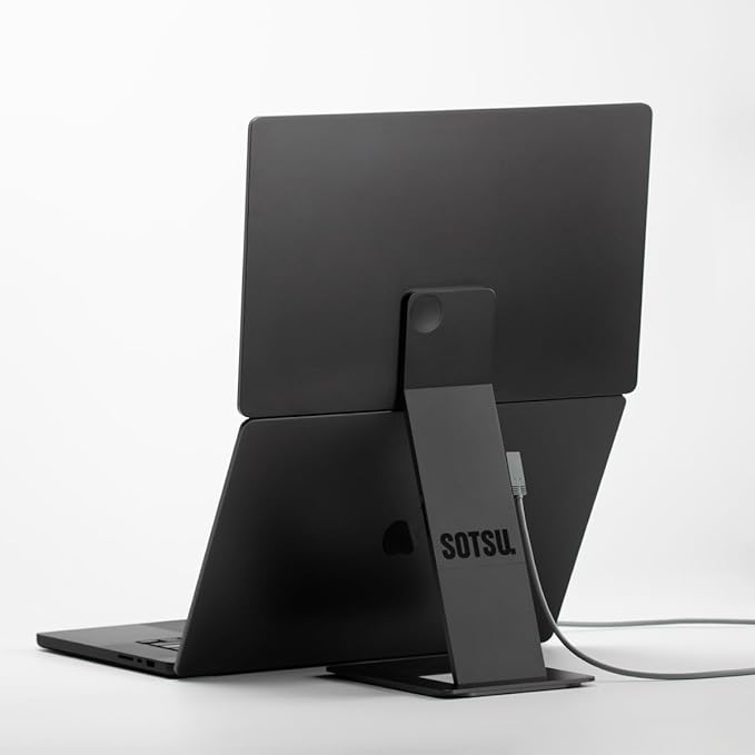 SOTSU FlipAction Elite 16 Portable Monitor | 4K |Super Compact | Pivot Rotate | 3840x2400 DCI P3 | 60Hz | 450 Nits | Full Metal CNC | Perfect Match for Mac and Windows (Space Black)