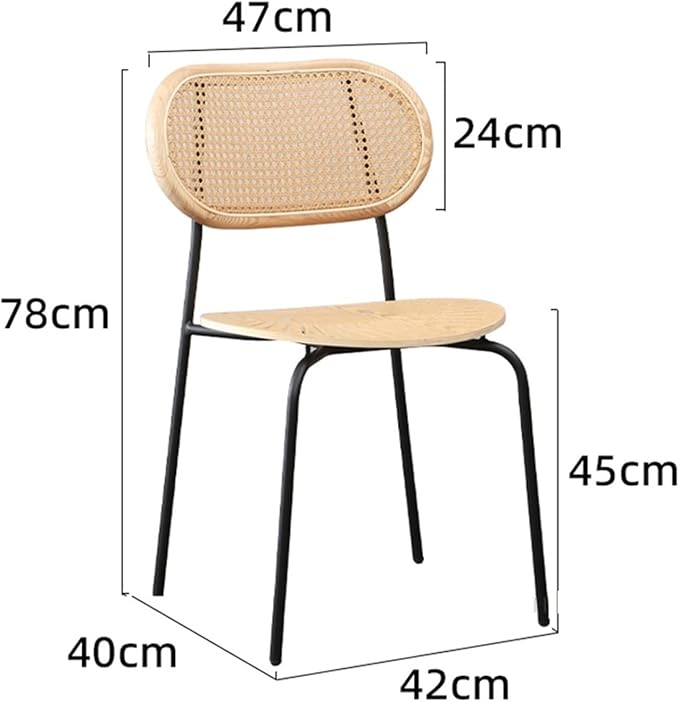 Adjustable Office Computer Chair with Armrest Rattan Woven Living Room Chairs Home Furniture Kitchen Dining Chair Cafe Chair(Silver)