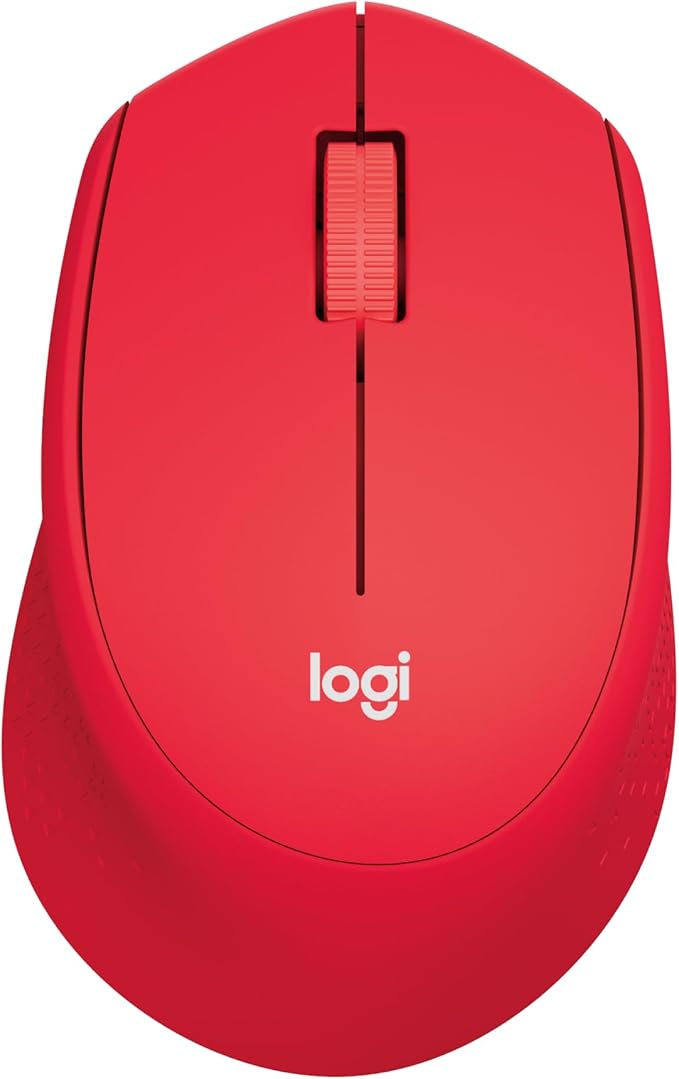 Logitech M330 Silent Mouse Wireless Red 910-004911 (Red)