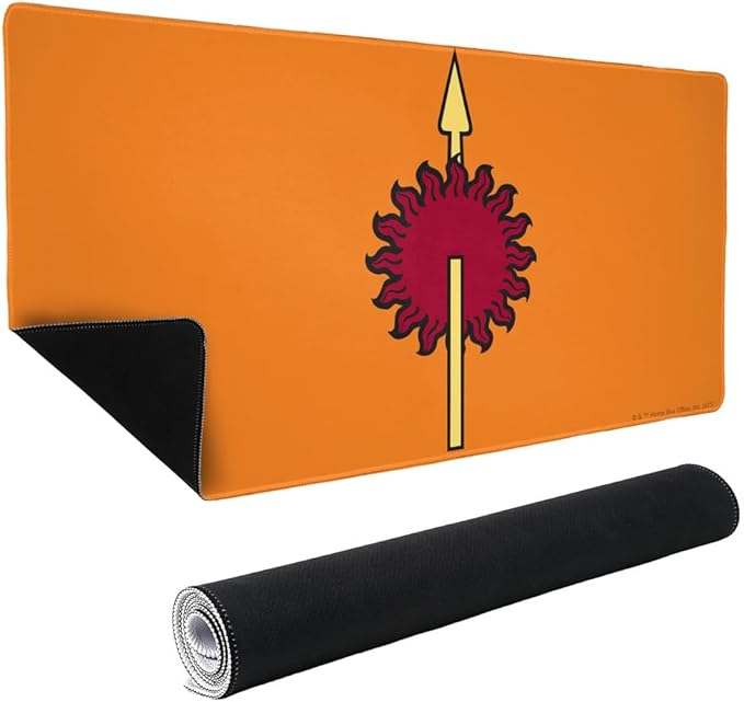 Game of Thrones Martell Sigil Large Gaming Mouse Pad Desk Mat with Stitched Edges Non-Slip Base for Gamer Home and Office 31.5 x 15.7