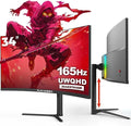 34 Inch Ultrawide Monitor 3440 x 1440P Curved Gaming MonitorSwivel/Height Adjustable21:9 Aspect Ratio with RGB Backlight165Hz 127% sRGB 4000:1 Contrast RatioPIP/PBP Black2026