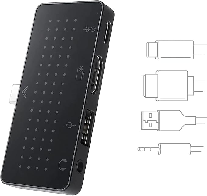 Twelve South StayGo Mini | Ultra-Thin USB-C Hub for Type C Tablets Laptops and iPad Pro MacBook for Home Office &amp Travel