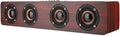 Wooden Bluetooth Speaker 12W TV Computer Speaker Sound with 4 Bass Subwoofer Support Bluetooth AUX TF Card FM(#1)