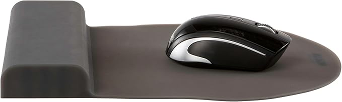 Allsop ErgoFlex Mouse Pad with Silicone Grid Wrist Support - Black (31879)