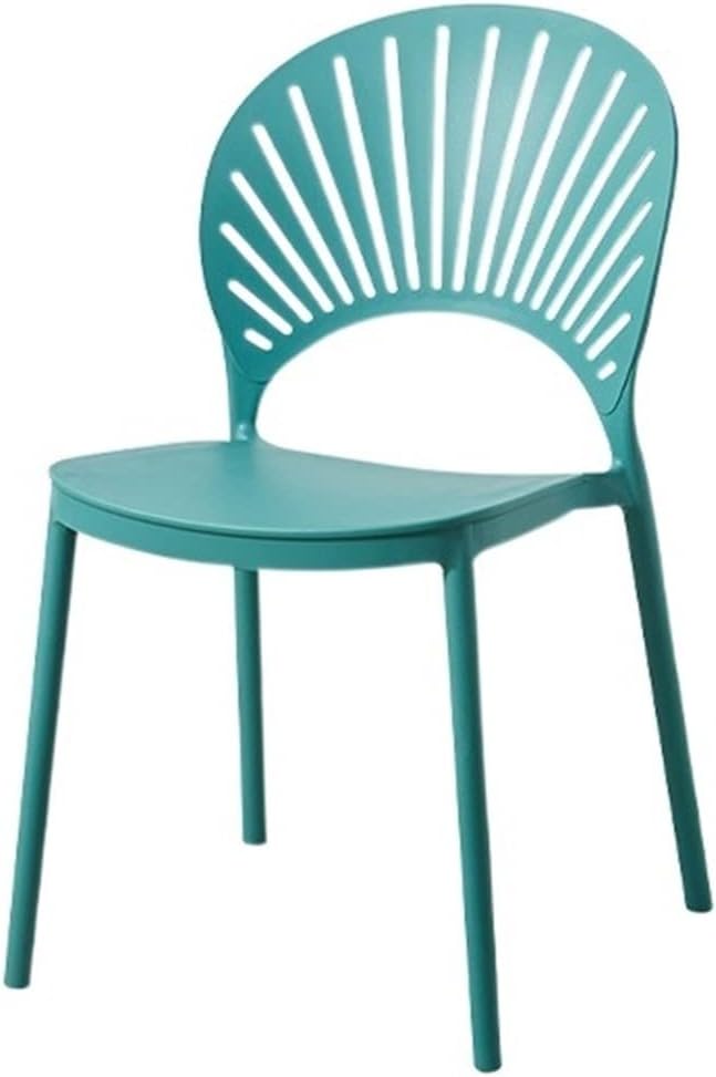Adjustable Office Computer Chair with Armrest Dining Chair Backrest Home Outdoor Creative Leisure(Navy Green)