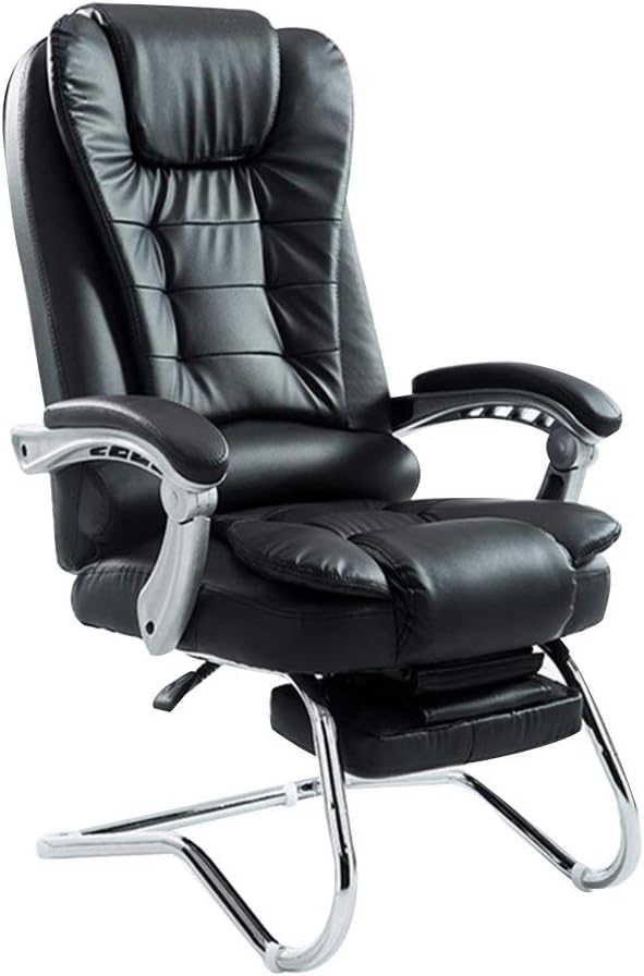 High Back PU Leather Gaming Desk Chair with Footrest Bow Foot Reclining Ergonomic Racing Office Chair Bearing Capacity: 330 Lbs