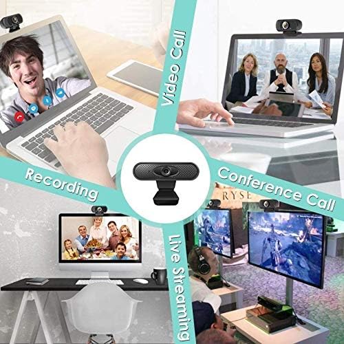 Computer Camera Webcam 1080p Pc High Definition Computer Cameras with Built-in HD Microphone for Online Teaching Live Broadcast