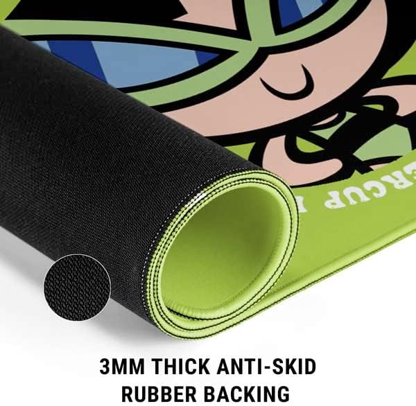 Skinit Large Gaming Mouse Pad - Officially Licensed Buttercup Design with Stitched Edges Waterproof Non-Slip Rubber Base Desk Mat for Keyboard &amp Mouse 31.5 x 11.8 inches