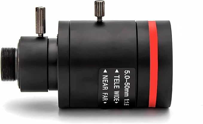 HD 5MP Varifocal M12 Mount Lens 50mm 1 2 IR Filter Manual and Zoom for Security Camera Long Distance View
