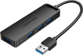 USB Hub VENTION [100-Pack] 4-Port USB 3.0 Hub Ultra-Slim Data USB Splitter Charging Supported Compatible with MacBook Laptop Surface Pro PS4 PC Flash Drive Mobile HDD 0.5FT