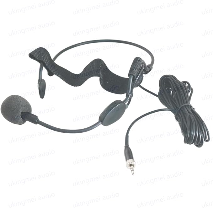 Headworn Dynamic Microphone 3.5MM Lock for Sennheiser Wireless Bodypack Transmitter Earhook Headset Mic for Musical Instrument