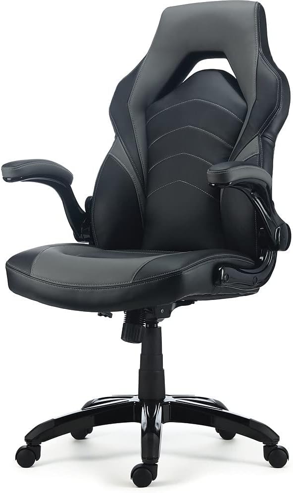 Office Chair Gaming Chair Black and Grey Desk Chair Gaming Chair