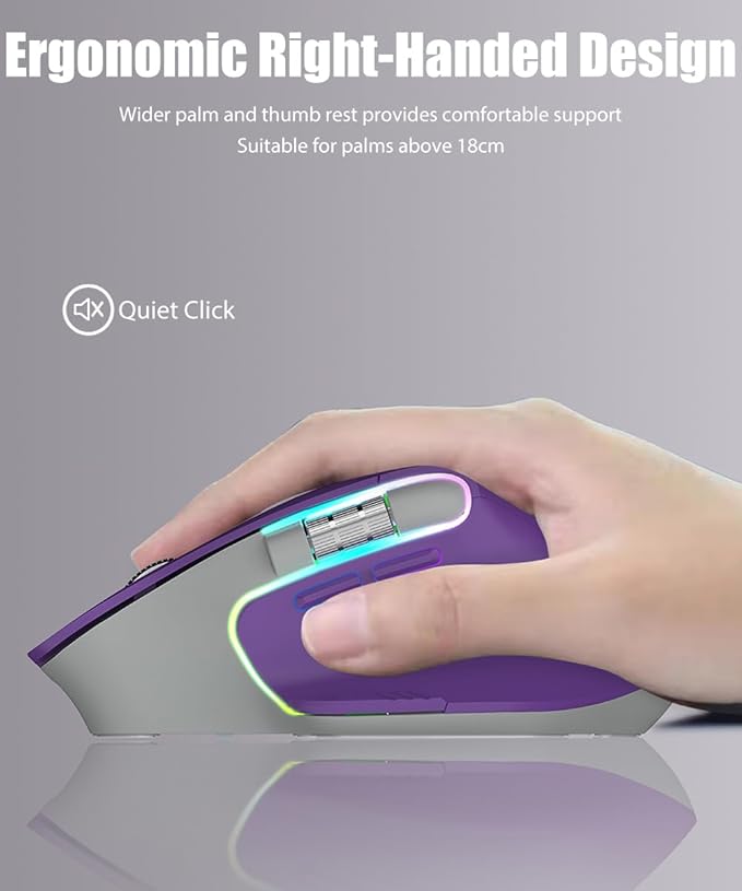 Typewriter Style Mechanical Gaming Keyboard with Tri-Mode Wireless Gaming Mouse with Two Scroll Wheels