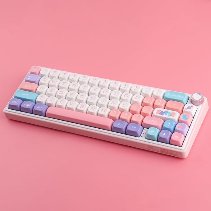 PBT Keycaps 126 Keys MOA Profile Keycaps Dye-Sublimation Balloon Cute Keycap Custom Keycap Set for Cherry Gateron MX Swithes Mechanical Keyboards