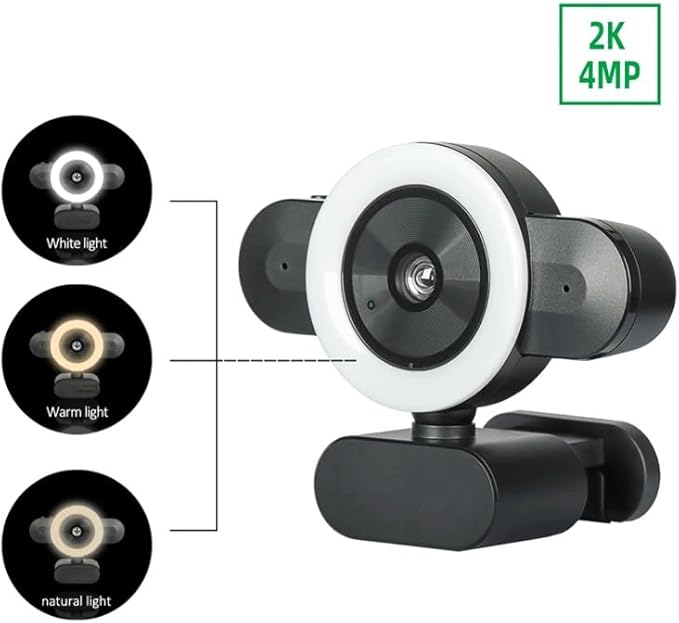 Webcam Computer PC Web Camera with Microphone Plug Web Cam for Live Video Calling Conference Webcam