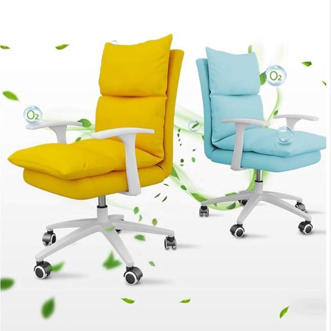 YYDS Chair Cute Girls Gaming Chair Computer Office Chair with Nylon Feet Ergonomic Racing Chair Desk Chair for Home and Office Ergonomically (Size : Dark Gray)