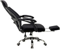 Swivel Office Chair Computer Chair Office Chair Backrest Gaming Chair The Company Chairs Reclining Ergonomic Chair with A Footrest White/Black Task Chair