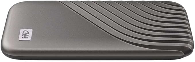 Western Digital 500GB My Passport SSD Portable External Solid State Drive Gray Sturdy and Blazing Fast Password Protection with Hardware Encryption - WDBAGF5000AGY-WESN