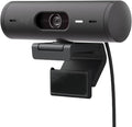 Logitech Brio 501 Full HD Webcam with Auto Light Correction Show Mode Noise Reduction Mics Privacy Cover Works with Microsoft Teams Google Meet Zoom Nintendo Switch 2 New GameChat Mode - Black