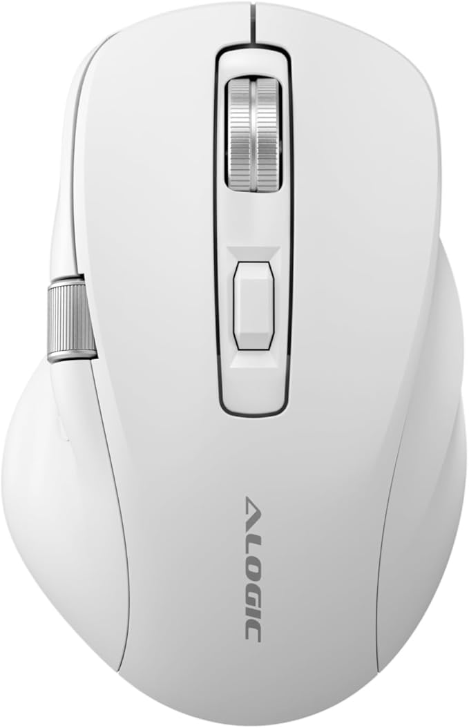 ALOGIC Apex Bluetooth USB-C Rechargeable 7 Keys Programmable Mouse | Optical Mouse | Mac and Windows Shortcuts | 7 Customisable Keys