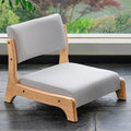 BTZHY Floor Chair Tatami Chair Japanese Style Upholstered Floor Chair Lazy Sofa Accent Meditation Floor Seat for Bay Window Living Room Bedroom