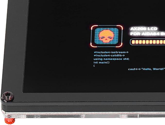 3.5in Computer Monitor IPS Monitor Subscreen LCD Display Screen with USB Power Cable Support for Office PC Portable Structure Clear Image Picture Monitor IPS Display Premium