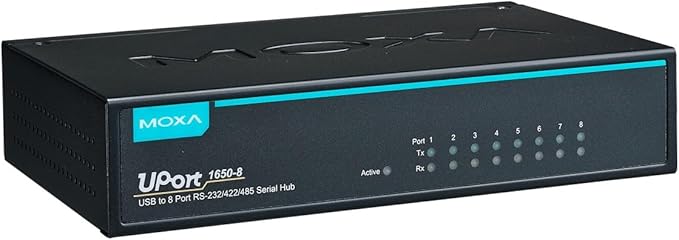 MOXA UPort 1650-8 - 8 Ports USB-to-Serial RS-232/422/485 Converter USB 2.0 hi-Speed 921.6Kbps 15KV ESD Protection mini DB9F-to-TB