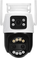 12MP 6K Camera 8X Zoom Dual Screen Human Detection and Automatic Tracking(12MP Add 64G Card)