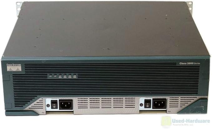 CISCO3845 Dual AC Power Gigabit ROUTER 3845 1GB/128F ADVENTERPRISEK9 IOS 15.1 (Renewed)