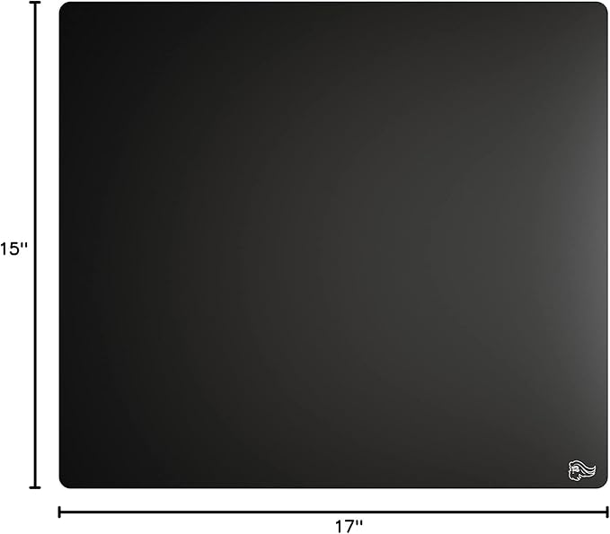 GLORIOUS Elements Air Mousepad - XL Hard and Ultra Thin Polycarbonate Flexible Surface Large Gaming Mouse Pad 15X17 Extended Hard Mousepad (Helios) (GLO-MP-ELEM-AIR)
