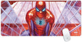 Skinit Extra Large Gaming Mouse Pad - Officially Licensed Web Slinger Design with Stitched Edges Waterproof Non-Slip Rubber Base Desk Mat for Keyboard &amp Mouse 35.75 x 15.4 inches