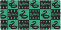 Harry Potter Slytherin Pattern Large Gaming Mouse Pad Desk Mat with Stitched Edges Non-Slip Base for Gamer Home and Office 31.5 x 15.7