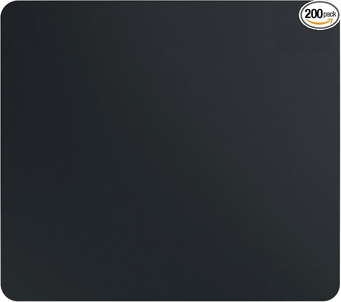 Tempered Glass Gaming Mouse Pad - Large 400×500×3mm (Obsidian Black) Thin Large Hard Mat No - Slip Base for High - DPI Precision Scratch - Resistant Smooth Surface FPS/MOBA/Office Use