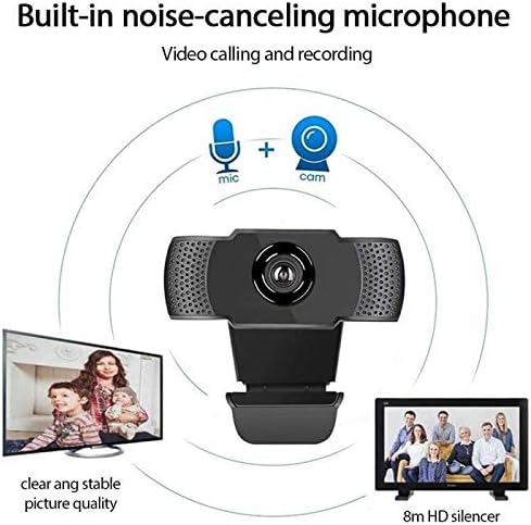 Computer Camera USB Genuine HD 1080P Webcam Camera Digital Web Cam with Micphone for Laptop Desktop PC Tablet Rotatable Camera