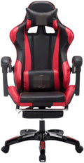 YYDS Chair Gaming Chair Office Chair Esport Gaming Bureau Chaise Recliner Armrest Armchair Pillow Footrest Ergonomics Furniture Ergonomically (Color : Black and red Size : with footrest)