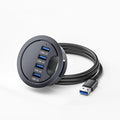 ChenYang USB 3.0 Flush Mount Desktop HUB4 USB 3.0 Port HUB Grommet Hole 2.36(60mm)