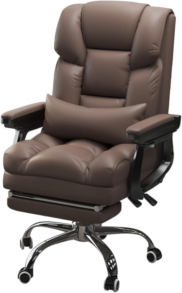 Gaming chair  Computer Chairs for Adults Gaming Chair Ergonomic Office Desk Chair Accent Chairs High Back Chair Lift Chair Student Chair Metal Armchair for Bedroom Living Room ( Color : Brown With