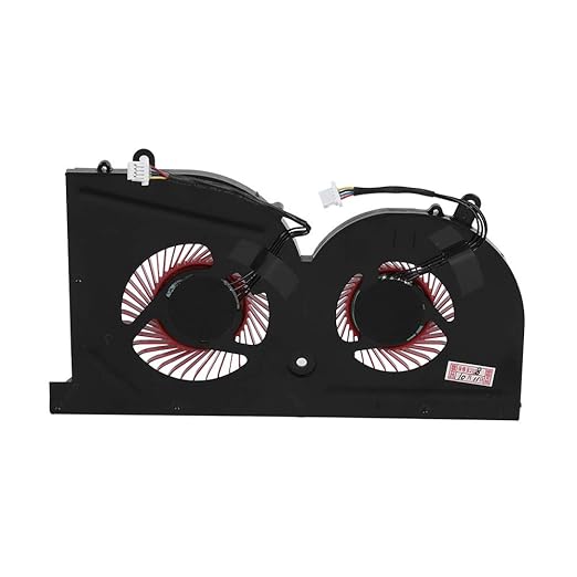 New Efficient Cooling Fan of The GS73VR Compatible Portable Computer for GS63VR GS73VR Series BS5005HSU2L1 4 Pins 73g Black+red Desemble