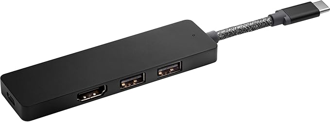 HP Elite USB-C Hub with 90w USB-C Port and Charging with USB-A HDMI Ports (4WX89AA)