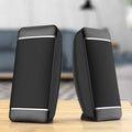 Computer Speakers Mini Speaker with USB Powered 3.5 mm AUX-in Portable Speaker for Computer Laptop Notebook Desktop (Color : Black)