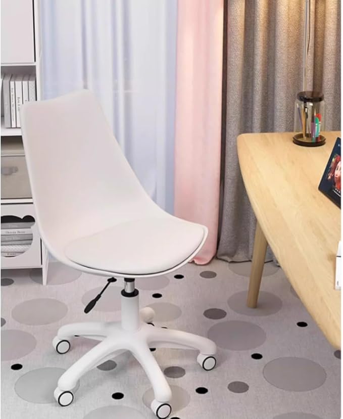 Gaming Chair Home Office Desk Chairs With Wheels Computer Accent Chairs Swivel Makeup Chair Dormitory College Students Study Backrest Chair For Bedroom Living Room Balcony ( Color : Gray A )